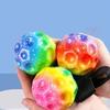 Hračka Rebound Wrist Ball s poutkem na zápěstí a elastickou šňůrkou Design pro snadné uchopení Míč pro návrat zápěstí Barevné míčky s hvězdnou oblohou pro všechny věkové kategorie