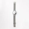 Klon Skeleton and Simple Replacement KLON INVISIBLE OVERLAPPING TILES 38mm Watch, Clear, Men's Women's, Strap, SILVER,