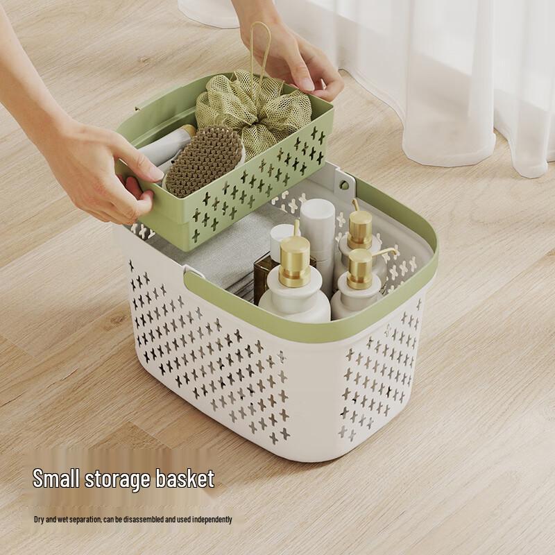 Shower Caddy Tote for Student Toiletries and Dorm Bath Storage