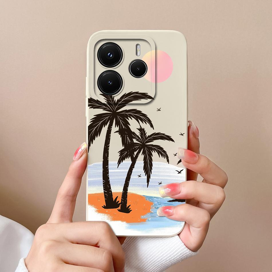 For Redmi Note 14 Pro Plus Case Cartoon High Quality Phone Cover For Xiaomi Redmi Note14 Pro+ Soft Liquid Silicone Back Covers