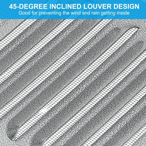 PATIKIL 155x155mm Aluminum Vent Cover, HVAC Air Drain, Ventilation System, Home Renovation, Fireplace, Bathroom, Wall, Silver, 1 Piece