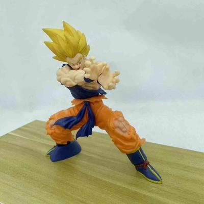 20th Anniversary Super Saiyan Goku Battle Damage Kamehameha Figure Model Decoration