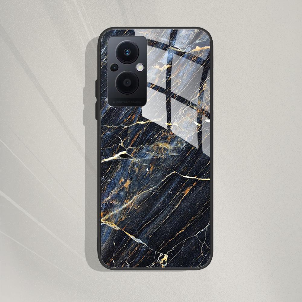 Per OPPO Reno 8 Lite 5G Custodia Cover Reno 7Lite Paraurti per Telefono Custodia in Vetro Temperato Per OPPO Reno7 Lite / Reno8 Lite Fundas Capa