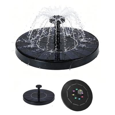 Floating Solar Fountain Bird Bath Solar Water Fountain with Multiple Nozzles Solar Powered Fountain