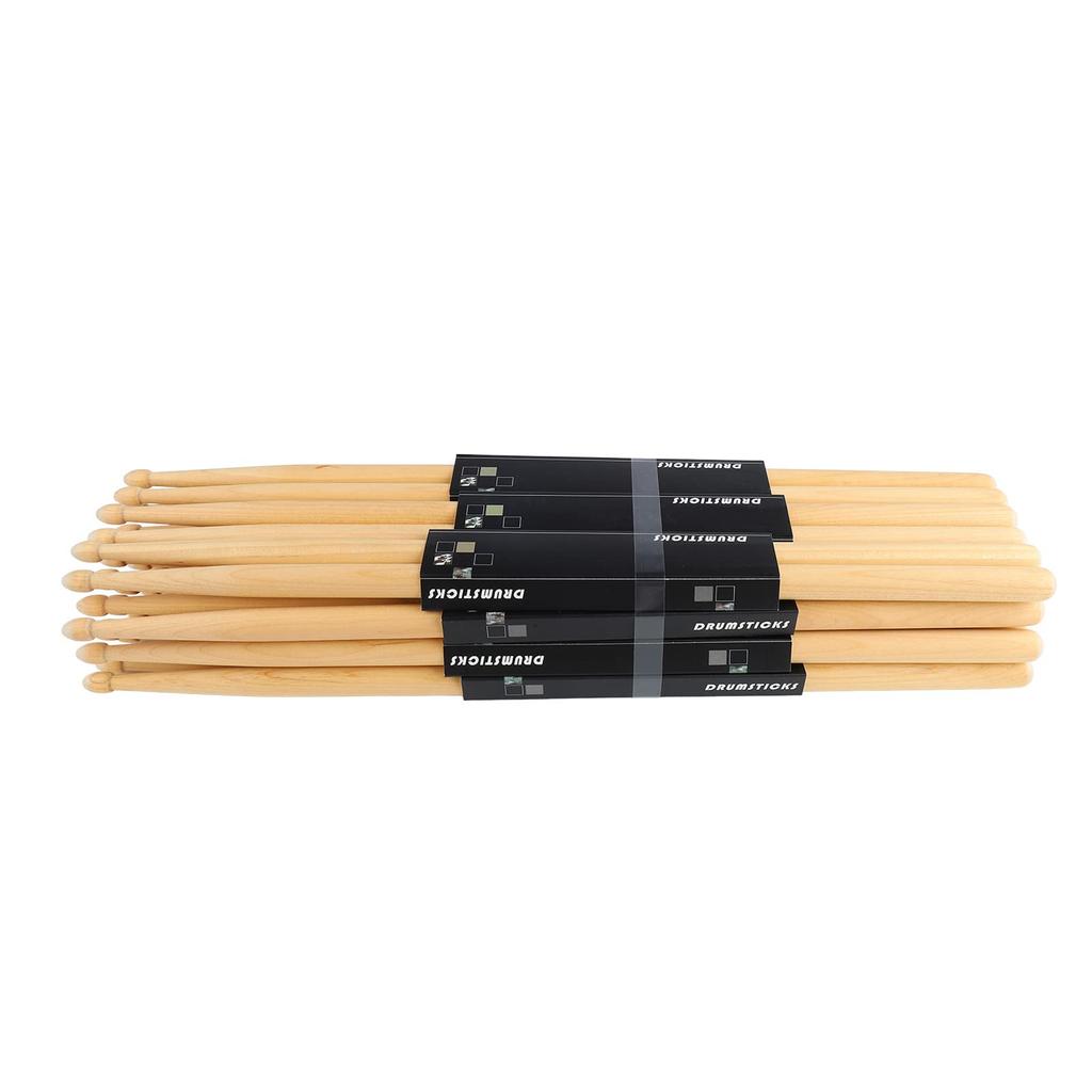 12 Pairs 7A Drumsticks Maple Wood Portable Drumsticks Set for Band Performance Home Practice Drumsticks for Practice Drumsticks for Practice