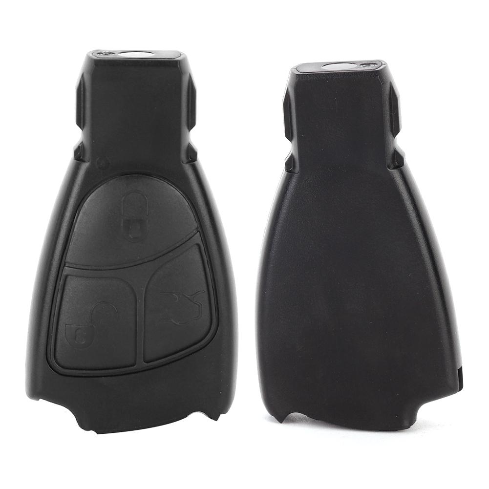 Obudowa kluczyka samochodowego z 3 przyciskami, czarna, zamienna, pasuje do Mercedesa Benz CE ML S CLK CL