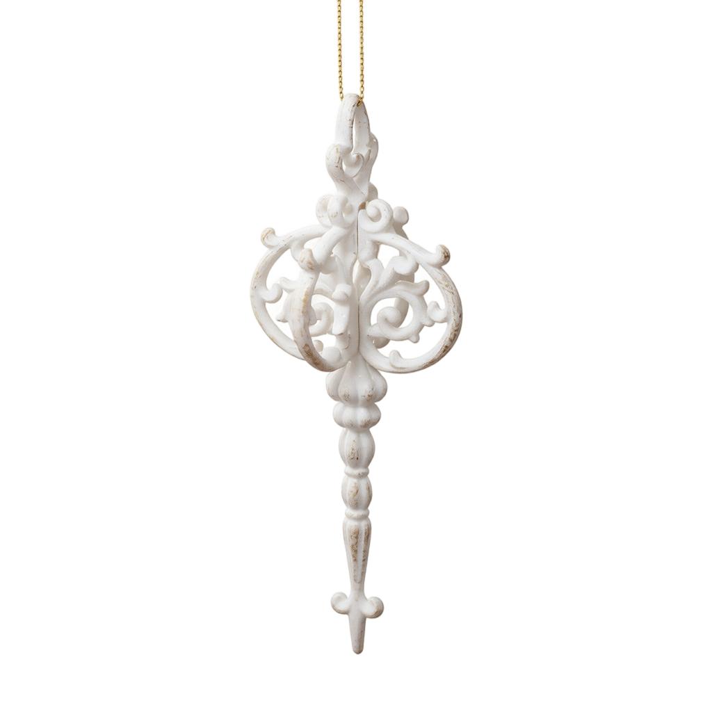 Christmas Tree Hanging Ornaments Snowflake and Gold House Window Decorations