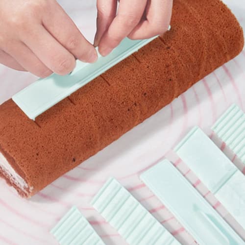 Krujecnt Cutting Scale, Cutting Cookies, 8 Pieces Cake Roll Uniform Dividing Mold - Safe and Accurate Dough Thickness Clear Scale Cookie Dough Tool Fo