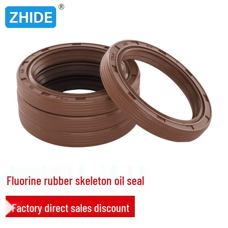 ZHIDE TC Type FKM Fluororubber Skeleton Oil Seal 80*105*12