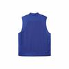 adidas Solid Color Logo Zipper Sleeveless Windbreaker Jacket for Men, Blue