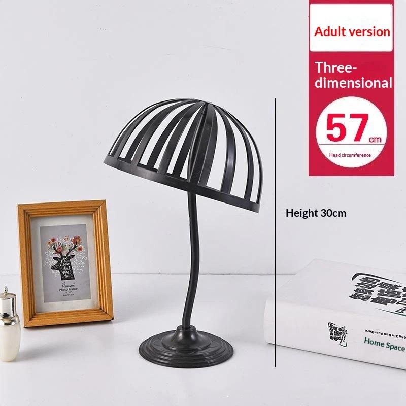 PP Hut-Ausstellungsständer Perücken Hut Kappe Aufbewahrungsregal Kein Bohren Mehrzweck-Kappenhalter Für Perücke Baseballkappe Aufbewahrung Heim-Shop-Dekor