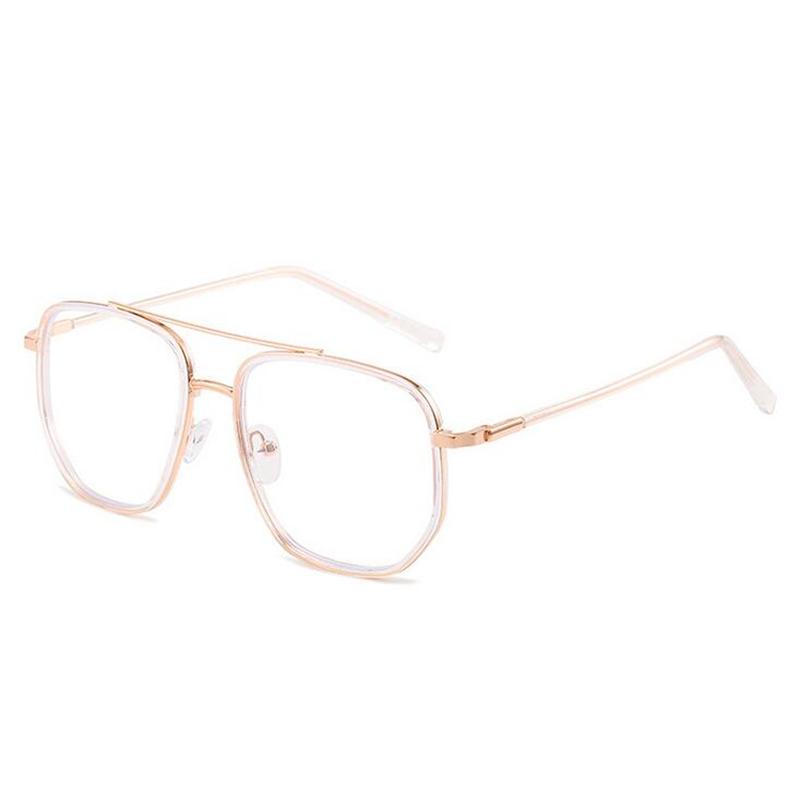 

Metal Women Men Polygon Myopia Glasses Finished Black Silver Frame Student Prescription Eyeglasses Power 0 -0.5 -0.75 To -6.0 0