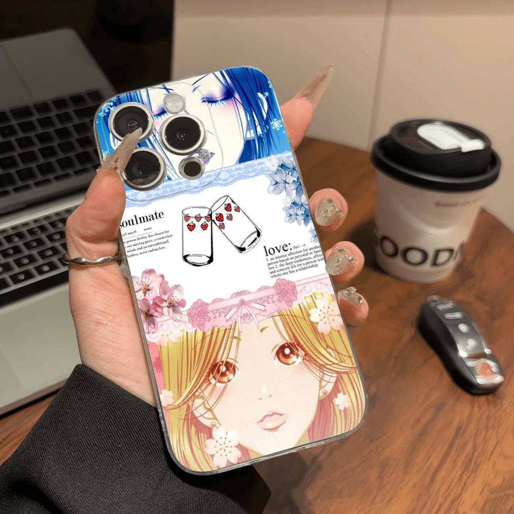 Anime Cool Nana Osaki Phone Case For iPhone 11 13 16 12 17 14 15 Pro Max Plus Soft Clear Back Cover Coque