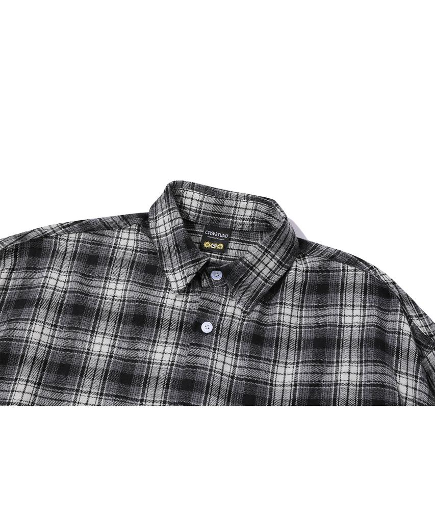 CPGN STUDIO Nomad Oversized Check Shirt Black