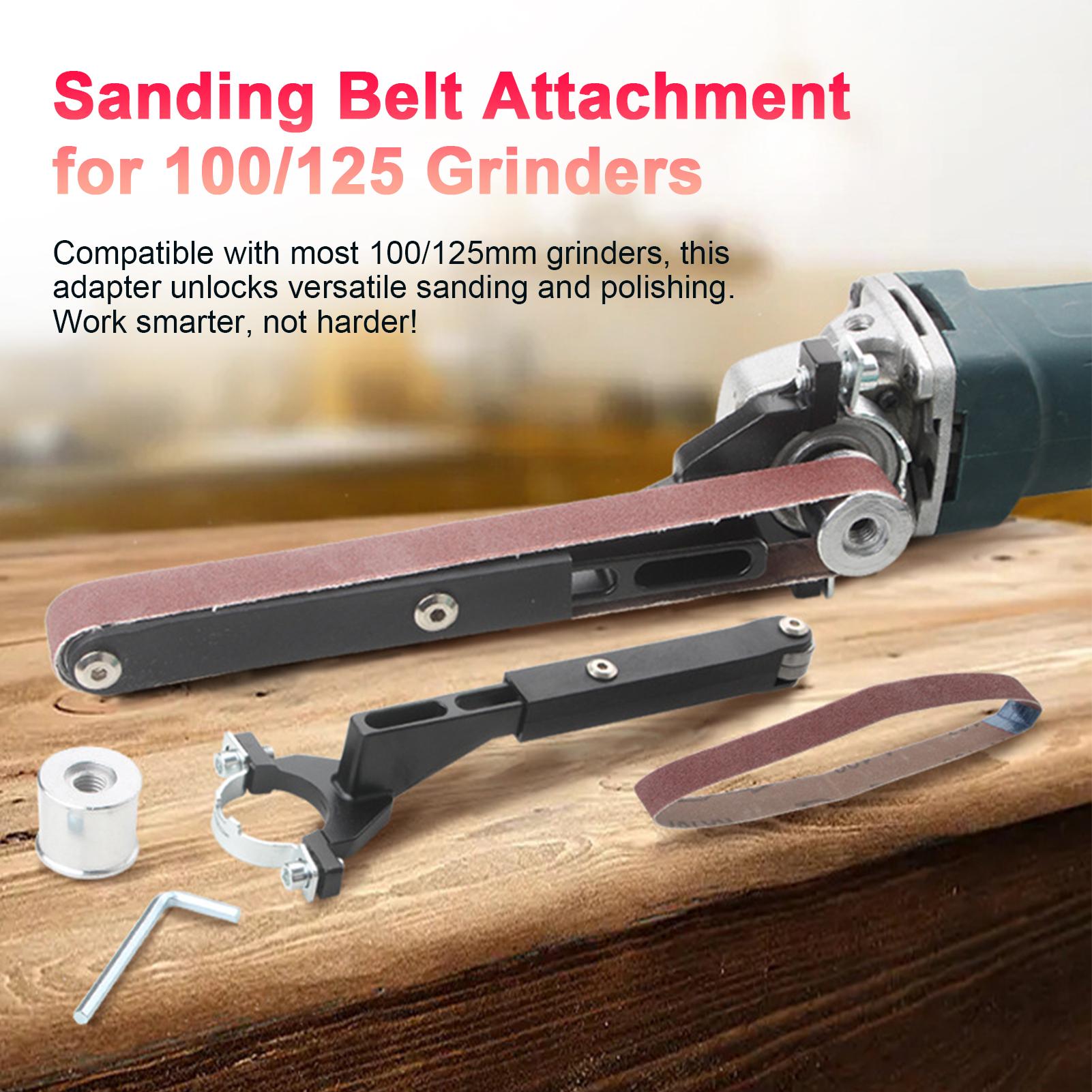 

Grinder to Sander Attachment, Angle Grinder to Belt Sander Converter Kit, Woodworking Sander Conversion Kit for 100 125