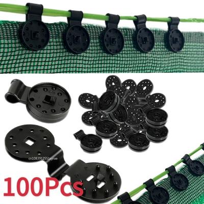 5-100 pezzi Clip di plastica per tenda da sole, telo ombreggiante per esterni, clip per rete da campeggio, attrezzi da giardino, edifici da giardino, morsetti per fissaggio di reti, ganci per tenda da sole