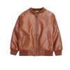 Boys' Leather Jackets, Spring and Autumn Clothes Thin Tops Children's Leather Jackets