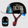 Motorcycle Helmet Baseball Cap Half Face Capacete De Moto Helmet with Sunglasses Motorbike Scooter Cycling Helmet DOT Approved