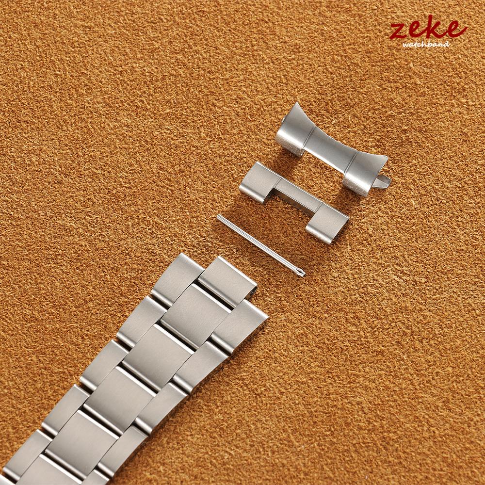 Luxury Curved End Stainless Steel Bracelet Folidng Buckle Watch Straps 20mm 21mm 22mm for Rolex for Oyster Perpetual Wrist Band