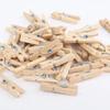 50/100 Pièces Mini Pinces en Bois Naturel Pinces à Photos Bricolage Mariage Fête Pince en Bois Organisateurs Gadgets Pour La Maison Pinces