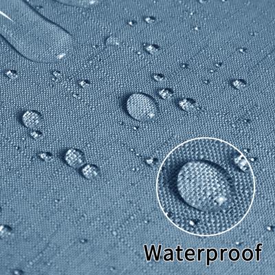 Cortina de Ducha de Doble Capa Impermeable de Lino Cortina de Baño Forro para Baño Bañera Cubierta para Baño con Ganchos Metálicos Plateados