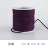 Monochrome Cotton Thread 2Mm Hand-Woven Thread Diy Beaded Rope Solid Color Wenwan Rope Tie Rope Gift Packaging String