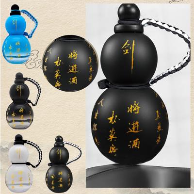 Gourd Water Bottle Gourd Style Clear Tritan Water Bottle Reusable Water Flask Screw Top Leak Proof Sport Flask Jug
