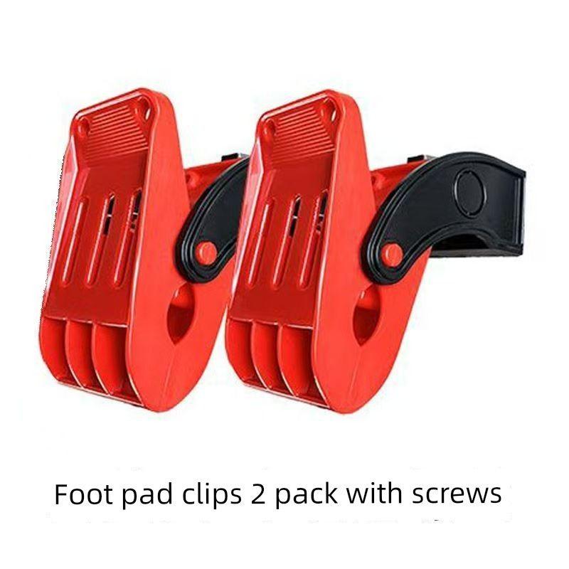 

Car Floor Mat Cleaning Clip, Multifunctional Wall-Mounted Fixed Drying Clip, Mat Washing and Car Beauty Tool Foot Pad Cleaning Clip 2-Piece Set [Red]