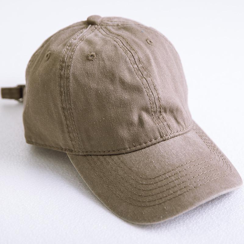 Retro and old washed baseball cap Men's trendy brand hat Women's spring and summer face small light board cap