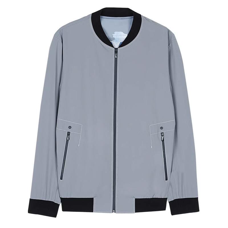 TRIES Men's Slim Fit Baseball Collar Casual Jacket