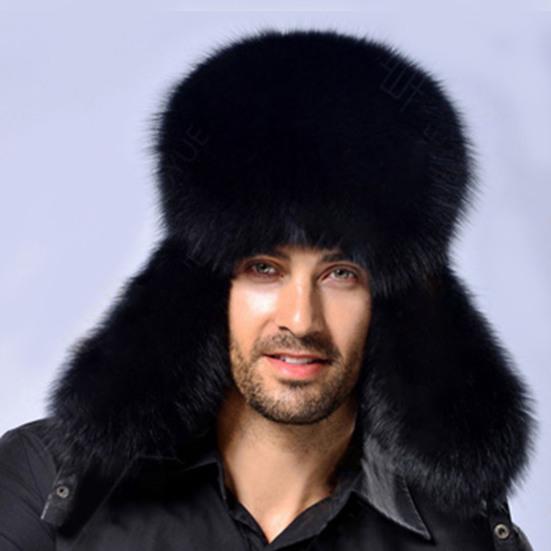 Man Hat Smooth Touch Non-allergenic Breathable Ear Flap Winter Bomber Hat for Daily Life