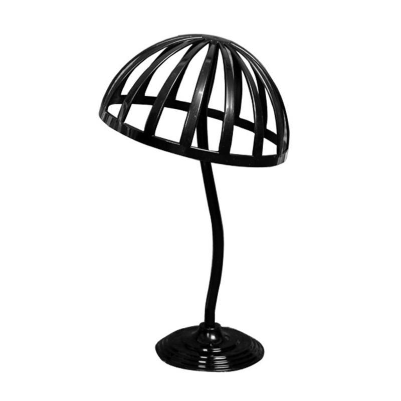 

Freestanding Wigs Hat Cap Storage Display Holder Rack Dryer Stand Mannequin for Head Model чорний