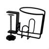 Clip On Table Cup Holder Drink Metal Frame Office Supplies Stable PC Gaming Desk Accessories