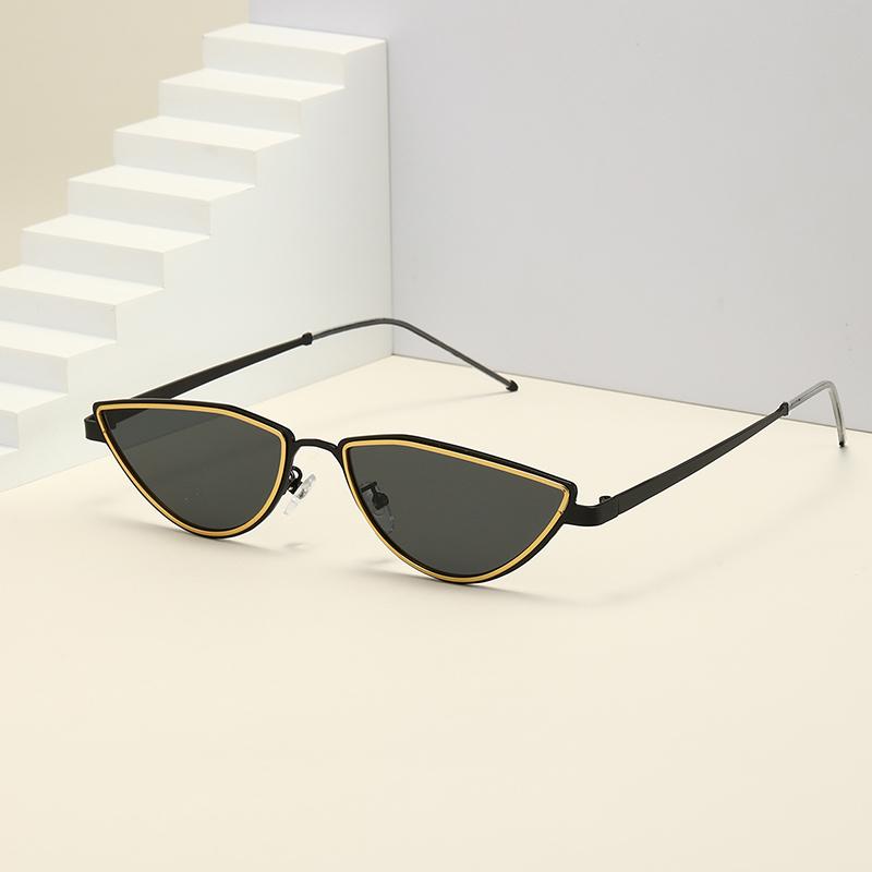 Fashion Modern Street Photography Sunglasses Personalized Cat Eye Sunglasses Men And Women Trendy Concave Sunglasses 1215