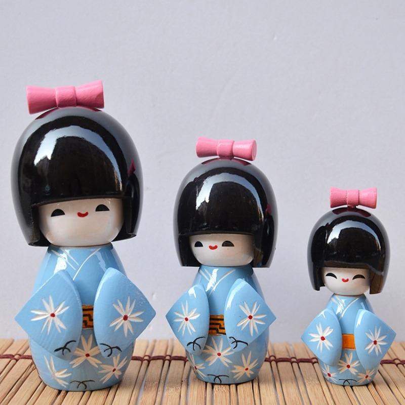 Japanese Kimono Doll Puppet Japanese Style Small Colorful Doll Model Small Ornament Little Colorful Kids Children's Toys Gifts