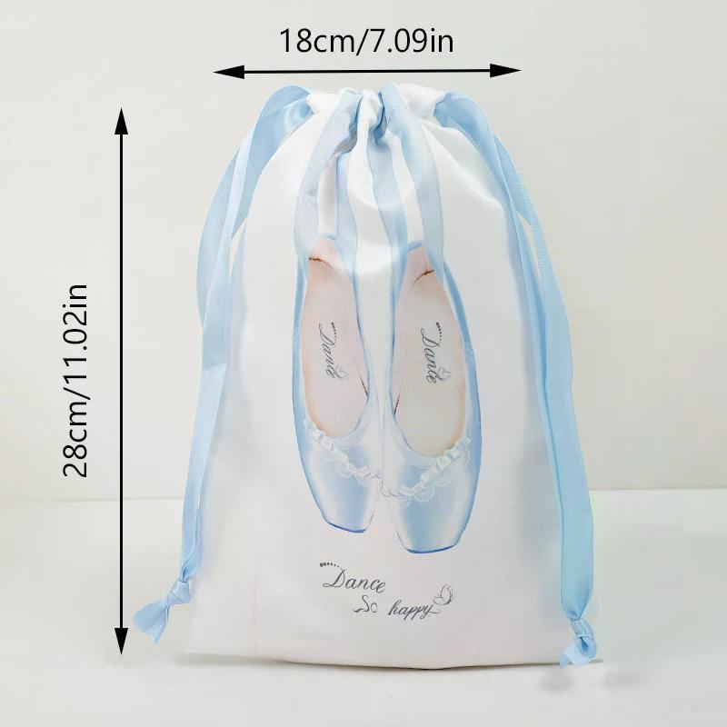 Pink Ballet Dance Bags Girls Ballet Sports Dance Pouch Drawstring Dance Backpack Women Ballet Organizer Package