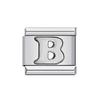 26 English A-Z Letter Name Custom Silver Color 9mm Link Charms Italian Stainless Steel Bracelet DIY Jewelry Making Hand Chain