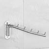 Wall Mounted Rotating Coat Hooks Stainless Steels Clothing Drying Rack Clothes Hanger  Bathroom