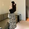 Plus Size French Floral Camisole Dress with Cardigan, Slimming Summer Long Dress for 2026