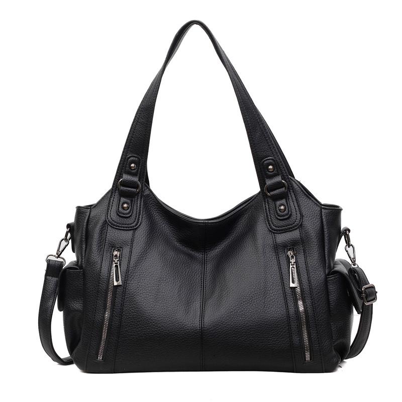 Large-capacity Retro Tote Bag Women's 2025 Autumn New Fashion Texture Commuter Bag Messenger Bag