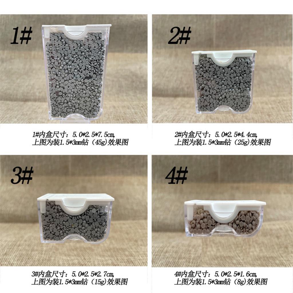 Versatile Bead Sorting Container Accessory with Secure Lids for Craft Enthusiasts Clear Storage Case Organization