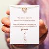 Sterling Silver Double Heart Diamond Necklace for Women - European & American Style Clavicle Chain