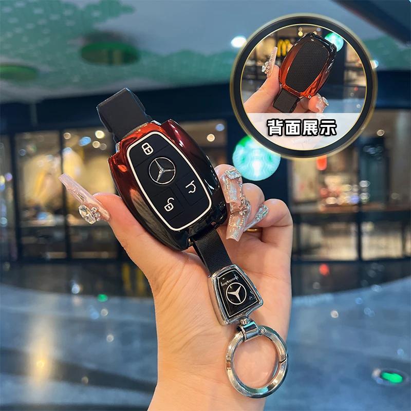 Car Remote Key Case Cover Shell Fob For Mercedes Benz A B C E R Class GLS GLA GLK GLC CLS CLA AMG W204 W205 W212 W463 W176 CE6