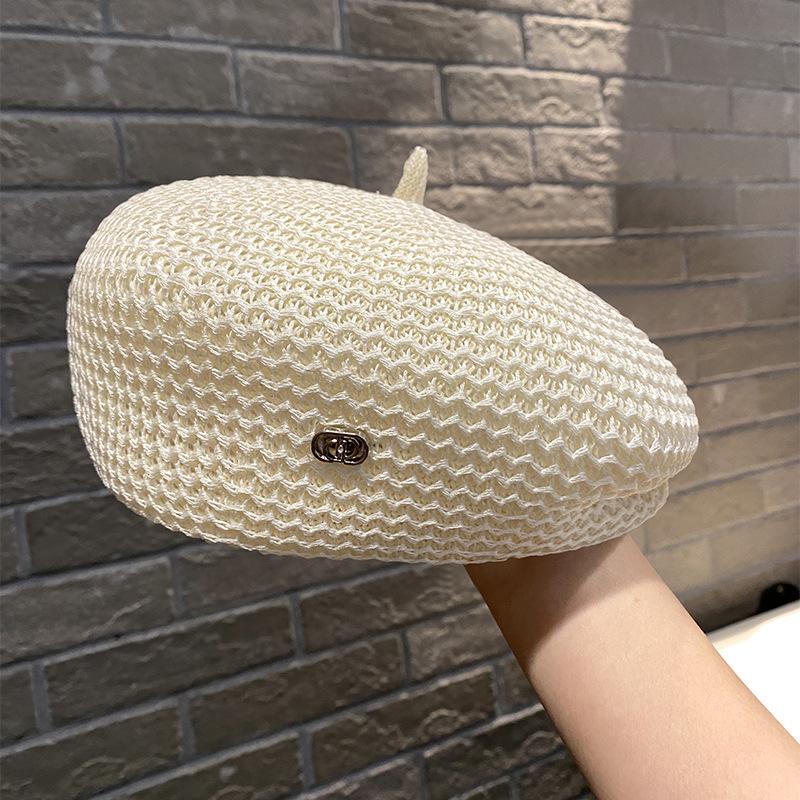 

Жіночий берет, Маленький ароматний, Повсякденний та універсальний, Підкреслює обличчя, Маленький капелюшок One Size білий