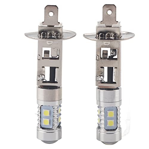 

KIMISS Headlamp Bulbs, 2x H1 6000K Super White 100W LED Headlight Bulbs normal