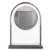 Wm.Widdop Chrome & Wood Veneer Mantle Clock