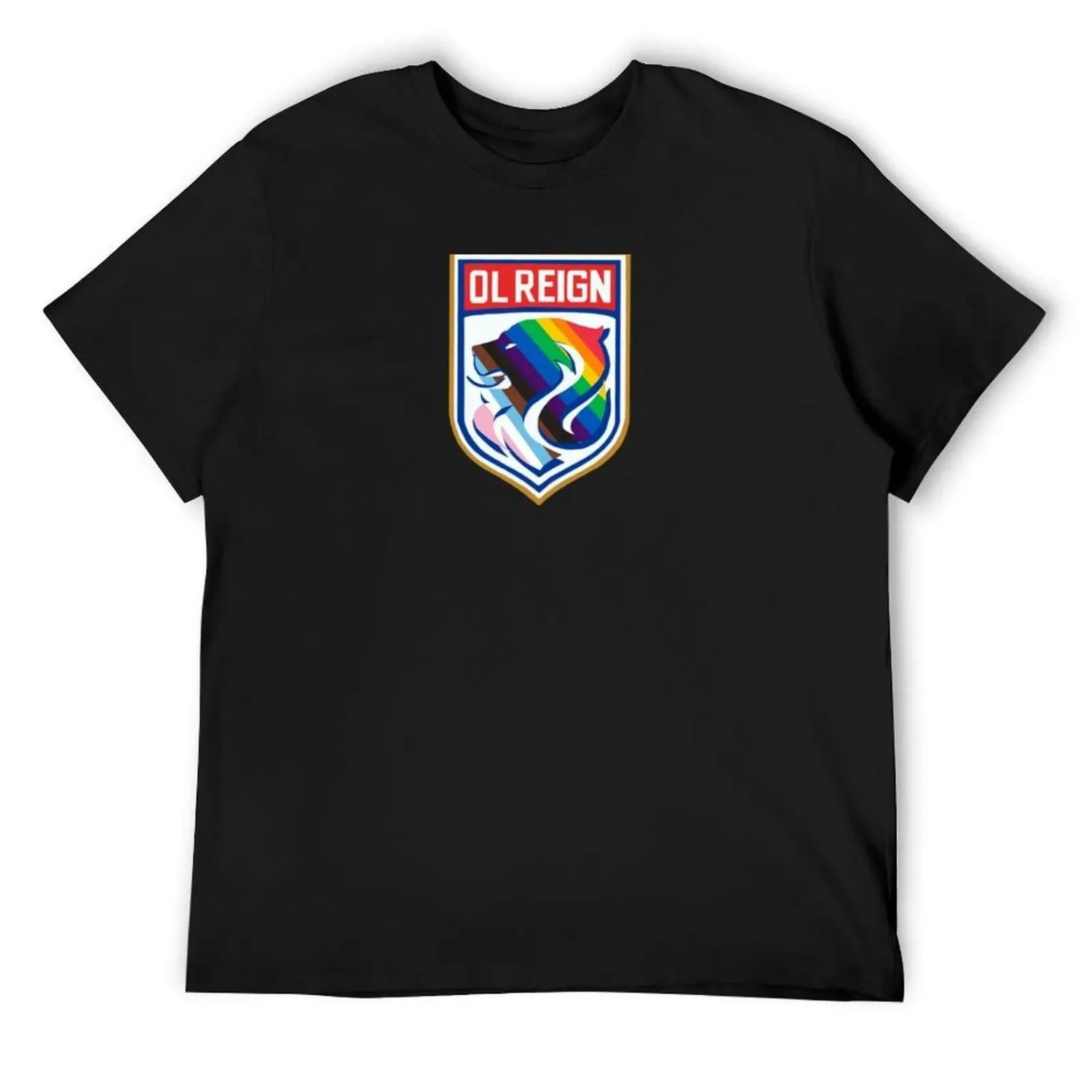 

Ol Reign Lion Pride Crest T-Shirt affliction shirts funny shirt cotton kawaii clothes t shirts for men pack S чёрный