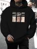 unisex Casual Versatile Style Fashion Hoodie, New Unique Design with Leopard Print and Spotted Patchwork Print, Fashion-Forward Pattern Print - Casual