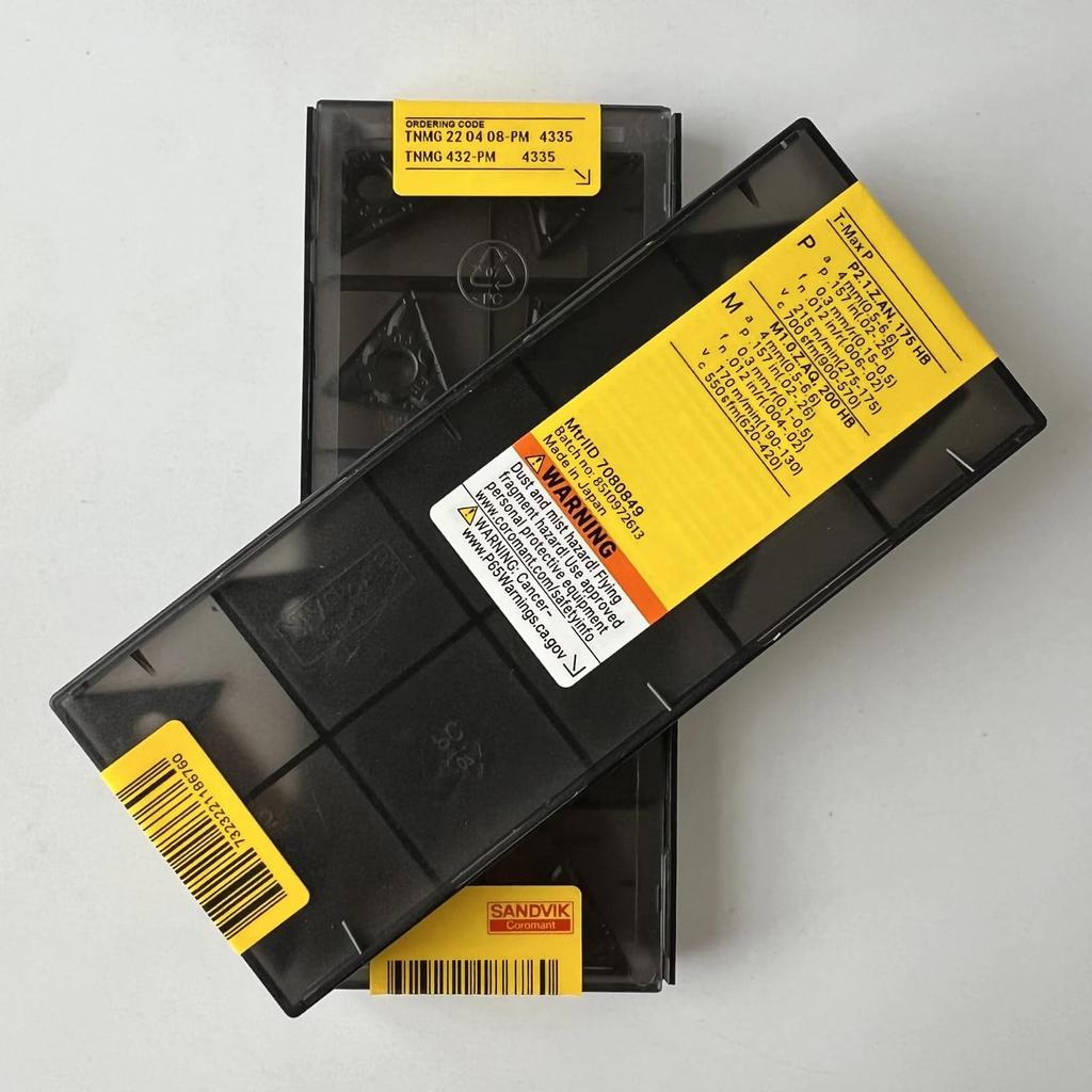 Original Sandvik / TNMG220408-PM 4335 / CNC lathe carbide blade 10 Pcs