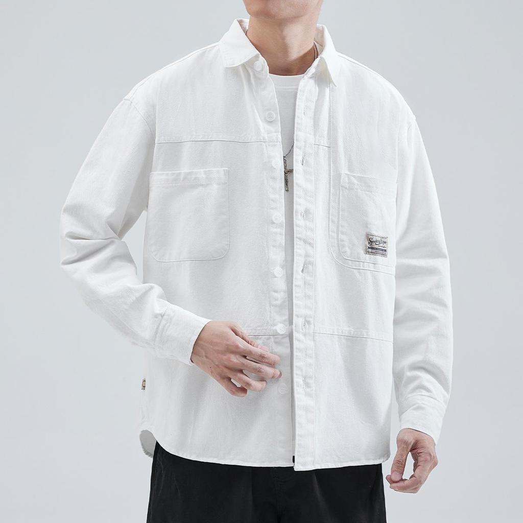 Men's Japanese Style Casual Spring & Autumn Workwear Shirt Jacket